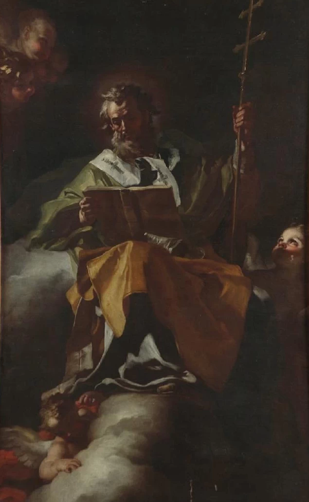 San Cirillo di Gerusalemme in olio su tela